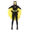 Image de FIESTAS GUIRCA Costume de super héros noir pour Adolescente Filles - Costume de super héros noir et jaune pour Filles de 14-16 Ans