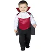 Image de FIESTAS GUIRCA | Costume de Vampire Bébé (12-18 Mois) - Chemise, Cape et Pantalon - Costumes d'Halloween et Fêtes de Vampires pour Petits Enfants - Idéal pour Bébé - Grenat et Noir
