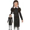 Image de FIESTAS GUIRCA Costume de Fille de Famille Gothique - Robe Noire Elégante - Déguisement Halloween Fille 3-4 Ans