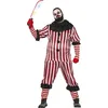 Image de FIESTAS GUIRCA | Costume de Payaso Diabólico Adulte (48-50/M) - Chemise, Col et Pantalon - Costumes de Clown Maléfique pour Halloween, Carnaval et Fêtes de Terreur - Idéal pour Hommes - Noir et Rouge