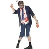 Image de FIESTAS GUIRCA | Costume Zombie High Schooler Adulte (48-50/M) - Chemise, Veste et Pantalon - Costumes d'Étudiant Zombie pour Halloween, Carnaval et Fêtes Déguisées - Idéal pour Adultes