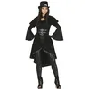 Image de FIESTAS GUIRCA Déguisement de gothique - Robe noire élégante pour femme adulte Taille M 38-40