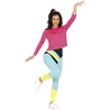 Image de FIESTAS GUIRCA | Costume de Gimnasta des Années '80 pour Femme (38-40/M) - T-shirt et Combinaison - Costumes de Sport et Rétro pour Fêtes Déguisées, Halloween et Carnaval - Idéal pour Adultes