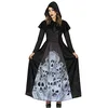 Image de FIESTAS GUIRCA Costume de Sorcière Spirituelle - Déguisement de Sorcière Magique Noire Halloween Femme Taille 42-44 L