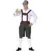 Image de FIESTAS GUIRCA Oktoberfest Costume Déguisement Homme - Costume Bavarois Fête de la Bière - Look Lederhosen Déguisement Homme Taille S 46-48