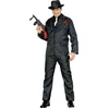 Image de FIESTAS GUIRCA | Costume de Gángster Adulte (52-54/L) - Veste, Pantalon et Foulard - Tenue de Mafieux pour Fêtes Années '20, Halloween, Carnaval et Soirées Déguisées - Homme - Noir