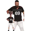 Image de FIESTAS GUIRCA | Costume de Quarterback Adulte (52-54/L) - T-shirt et Pantalon - Tenue de Joueur de Football Américain pour Carnaval, Halloween et Événements Sportifs - Idéal pour Hommes