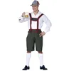 Image de FIESTAS GUIRCA | Costume Tyrolien Adulte (52-54/L) - Pantalon et Bretelles - Costumes d'Oktoberfest, Fêtes de la Bière et Boissons, Célébrations Allemandes et Fêtes Déguisées - Homme - Vert