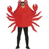 Image de FIESTAS GUIRCA | Costume de Crabe Adulte (46-48/S) - Tenue et Gants - Déguisement d'Animal Marin pour Halloween, Carnaval et Fêtes de Déguisement - Idéal pour Adultes Unisexes - Rouge