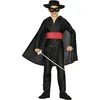 Image de FIESTAS GUIRCA, S.L. Déguisement de Zorro avec Cape pour garçon S1-(5/6 Ans)