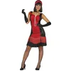 Image de FIESTAS GUIRCA | Costume Charleston Années '20 pour Femme (38-40/M) - Robe et Bandeau - Costumes d'Époque, Flapper et Cabaret pour Halloween, Carnaval et Fêtes Déguisées - Noir et Rouge