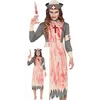 Image de FIESTAS GUIRCA | Costume d'Infirmière Morte (38-40/M) - Robe et Coiffe pour Adultes - Costumes de Médecins et Infirmières pour Halloween, Carnaval et Fêtes d'Horreur - Gris et Beige