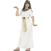 Image de FIESTAS GUIRCA | Costume Cleopatra Adulte (36-38/S) - Robe et Ceinture - Déguisements d'Égyptienne pour Halloween, Carnaval et Fêtes Déguisées - Idéal pour Femmes - Blanc et Or