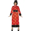 Image de FIESTAS GUIRCA | Costume de China Adulte (38-40/M) - Kimono et Ceinture - Costumes d'Asie, Ninjas et Geishas pour Halloween, Carnaval et Fêtes Déguisées - Idéal pour Femmes - Noir et Rouge