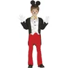 Image de FIESTAS GUIRCA | Costume de Souris Enfant (3-4 ans) - Veste, Diadème, Pantalon et Poitrine - Costumes d'Animaux pour Halloween, Carnaval et Fêtes Costumées - Idéal pour Enfants - Noir et Rouge