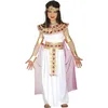 Image de FIESTAS GUIRCA | Costume Egyptienne Enfant (7-9 ans) - Robe, Cape, Brassard et Ceinture - Costumes de Pharaon pour Halloween, Carnaval et Fêtes Costumées - Idéal pour Filles - Blanc et Or