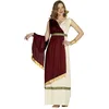 Image de FIESTAS GUIRCA | Costume de Romaine Enfant (5-6 ans) - Tunique, Cape et Ceinture - Costumes de Romains et Grecs pour Halloween, Carnaval et Fêtes Déguisées - Idéal pour Filles - Grenat et Beige