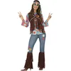 Image de FIESTAS GUIRCA Déguisement Hippie Costume Adulte Femme Taille 38-40