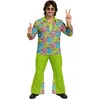 Image de FIESTAS GUIRCA | Costume Flower Power Hippie Adulte (54-56/XL) - Chemise et Pantalon - Costumes Années 60, Rétro et Vintage pour Fêtes Déguisées, Carnaval et Halloween - Idéal pour Homme