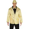 Image de FIESTAS GUIRCA | Chaqueta de Lentejuelas Oro pour Homme (52-54/L) - Idéal pour Fêtes de Noël, Nouvel An et Célébrations - Costume Brillant pour Adultes - Parfait pour Événements et Fêtes Déguisées