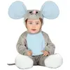 Image de FIESTAS GUIRCA | Costume de Petite Souris Bébé (18-24 Mois) - Combinaison, Queue, Bonnet et Pieds - Costumes d'Animaux pour Bébé Unisexe - Idéal pour Halloween, Carnaval et Fêtes Costumées - Gris