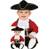 Image de FIESTAS GUIRCA | Costume de Pirate Bébé (18-24 Mois) - Ceinture, Chapeau et Combinaison - Costumes de Corsaire pour Halloween, Carnaval et Fêtes Costumées - Idéal pour Bébés - Grenat et Noir