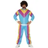 Image de Guirca Fiestas Costume de Gymnaste pour Homme Adulte (48-50/M) - Veste et Pantalon - Costumes de Sport et années 80 pour fêtes et événements - Idéal pour célébrations et Carnaval - Bleu et Violet