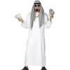 Image de FIESTAS GUIRCA | Costume de Sheikh Arabe Adulte (52-54/L) - Tunique, Ceinture et Foulard pour Homme - Costumes de Prince du Désert pour Fêtes et Événements - Idéal pour Carnaval et Halloween - Blanc