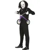 Image de FIESTAS GUIRCA | Costume Killer Tricycle Adulte (48-50/M) - Veste, Noeud Papillon, Pantalon, Plastron et Tricycle - Costumes d'Épouvante pour Halloween, Carnaval et Fêtes Déguisées - Homme - Noir