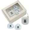 Image de TOUS BABY Lot de 2 tétines et porte-sucettes Baby Tous. Sucettes anatomiques pour votre bébé (0-6 m) (CELESTE)