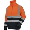 Image de Sweat de travail zippé HAUTE VISIBILITE LUMEN Orange/Marine - Taille S