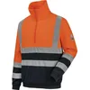Image de WüRTH MODYF Sweat de travail zippé HAUTE VISIBILITE LUMEN Orange/Marine - Taille M
