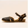 Image de El Naturalista pour femme. 252071101005_001 Sandales en cuir Pleasant Black Stella noir Pleasant Black Stella noir (37), Plat, 1 à 3 cm, Bou