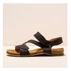 Image de El Naturalista pour femme. 258101101005_001 Sandales en cuir N5810 Panglao noir (40), Plat, 1 à 3 cm, Velcro
