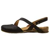Image de El Naturalista Femme Sandales fermées PANGLAO, Dame Sandales,Sandale,Protection des Orteils,Black,39 EU / 6 UK