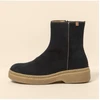 Image de El Naturalista pour femme. 259011101005_001 Bottines en cuir N5901 Silk Suede Black / Arpea (36), Noir, Plat, 1 à 3 cm, Fermeture éclair, Ca