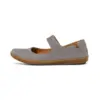 Image de El Naturalista pour femme. 253013500005_0B0 Ballerines en cuir N5301 ou bleu gris corail (40), Plat, Velcro, Casuel