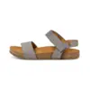 Image de El Naturalista unisex. 257901250005_0B0 Sandales en cuir N5790 Balance bleu grisâtre (37), Plat, 1 à 3 cm, Velcro, Casuel