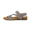 Image de El Naturalista pour femme. 258101250005_0B0 Sandales en cuir N5810 Panglao bleu grisâtre (38), Plat, Velcro, Casuel