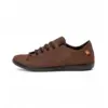 Image de El Naturalista pour femme. 253681112005_012 Baskets en cuir N5368 Pleasant marron (39), Plat, Lacets, Casuel