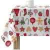 Image de BELUM Nappe de Noël | Nappe Anti-Taches Table Rectangulaire Résiné | Nappe en résine (Tacte plastifié) | Nappe de Table | Nappe de Table Maison (140 x 140 cm)