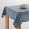Image de Belum Nappe Anti-Taches Lin 100% Denim Bleu 100 x 150 cm | Nappe de Table rectangulaire résinée | Nappe Hydrofuge de qualité en différentes Dimensions | Nappes en Lin pour intérieur et extérieur