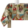 Image de BELUM Nappe de Noël | Nappe Anti-Taches Table Rectangulaire Résiné | Nappe en résine (Tacte plastifié) | Nappe de Table | Nappe de Table Maison (140 x 140 cm)