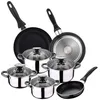 Image de Set Batterie de cuisine 8 pièces avec 3 poêles à frire San Ignacio P Ø16 Ø20 et Ø24