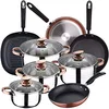 Image de San Ignacio Nona Batterie de cuisine 8 pcs, poêles à frire 20, 24, 28 cm et Gril Moma