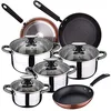 Image de San Ignacio Dina Batterie de cuisine 8 pcs et poêles à frire Ø20, Ø24, Ø28 cm Moma