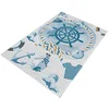 Image de Tapis en polyester imprimé 100 x 200cm modèle Mariner multicolore