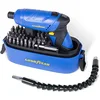 Image de Visseuse à Batterie 3.6V + Embout articulé + Coffret 52 Accessoires GOODYEAR