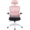 Image de Woxter Ergo Pink - Chaise de Bureau (Structure en Acier, vérin de réglage, Dossier Respirant, Ergonomique, accoudoirs, Hauteur réglable)