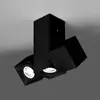 Image de Milan Iluminación Milan Dau Spot plafonnier à trois lampes, noir
